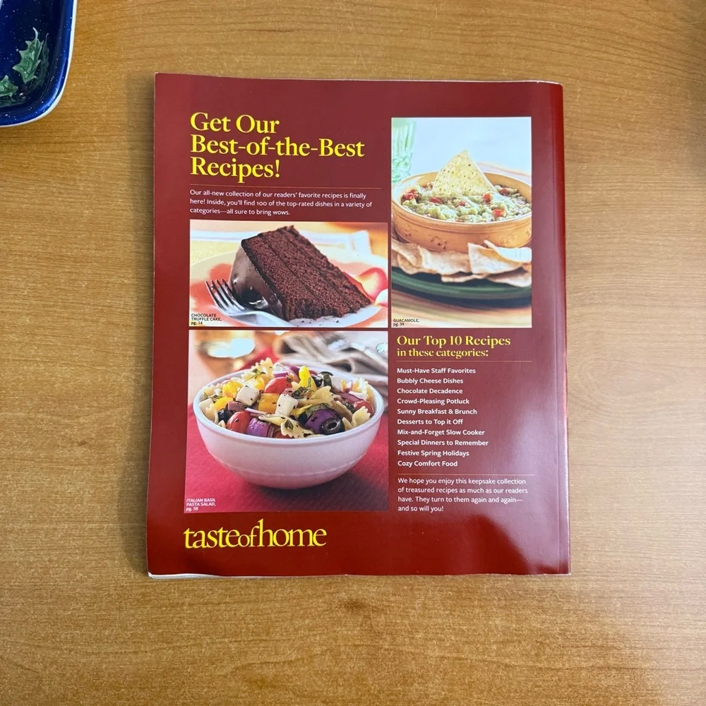 Taste of Home Most Requested‎ Recipes Cookbook - Red and Yellow Cover